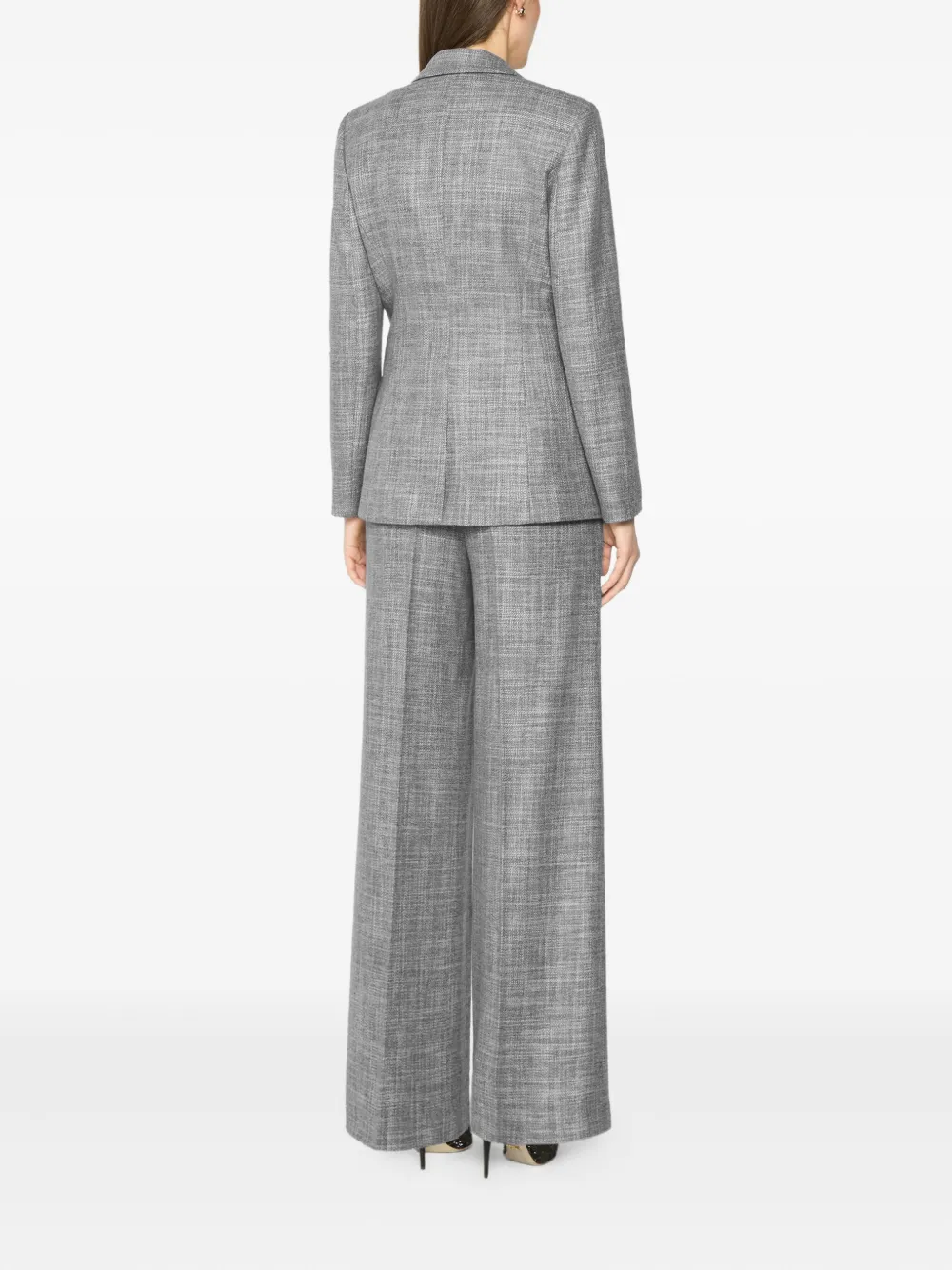 Genny single-breasted blazer Grijs