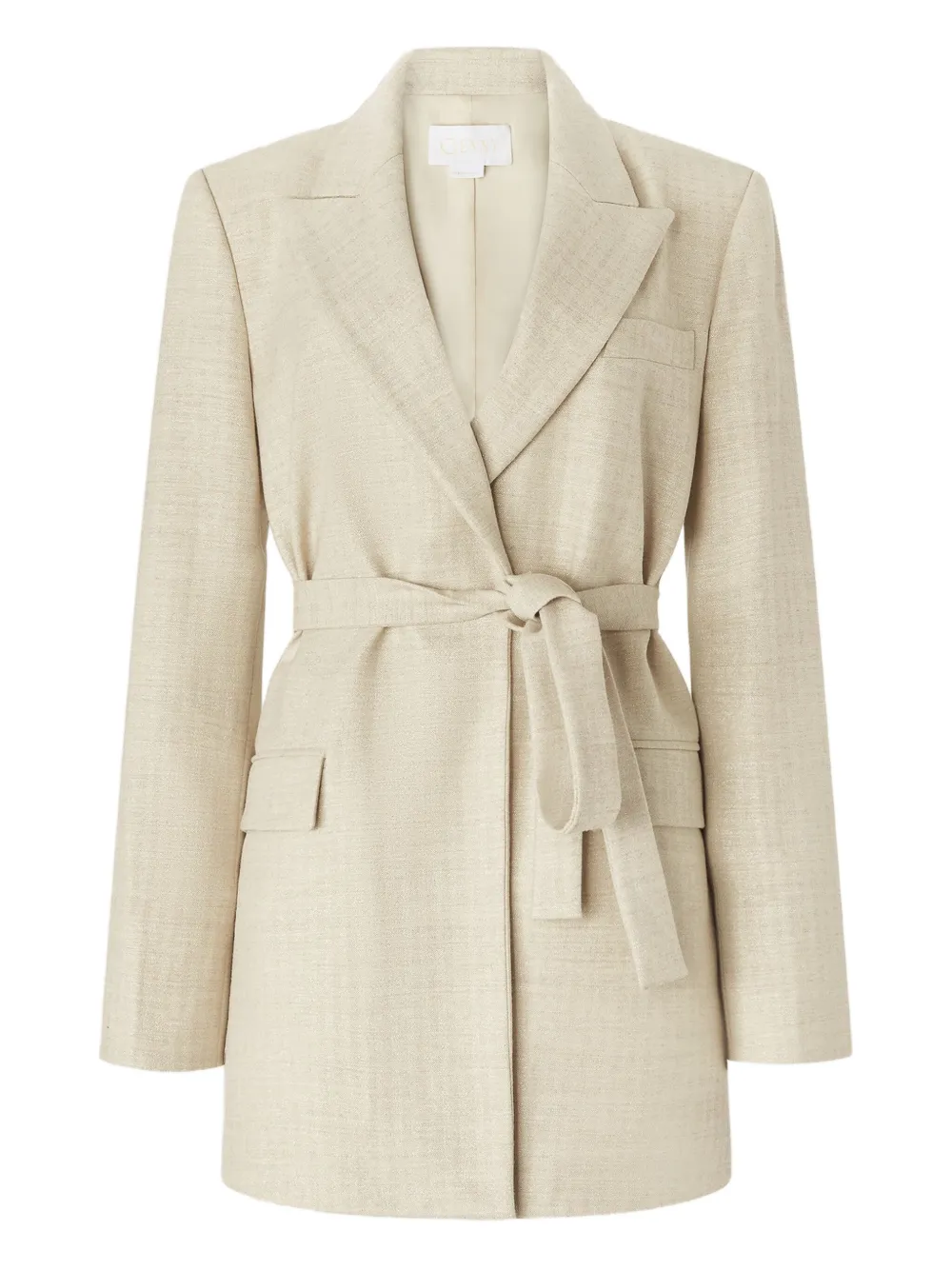 Genny belted blazer Beige