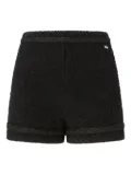 Genny sequin-embellished tweed shorts - Black