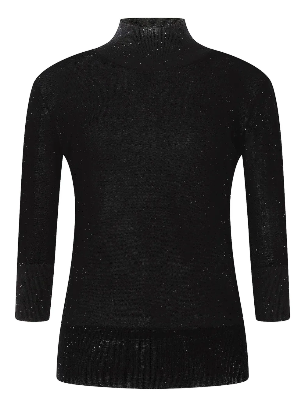 sequin-embellished top