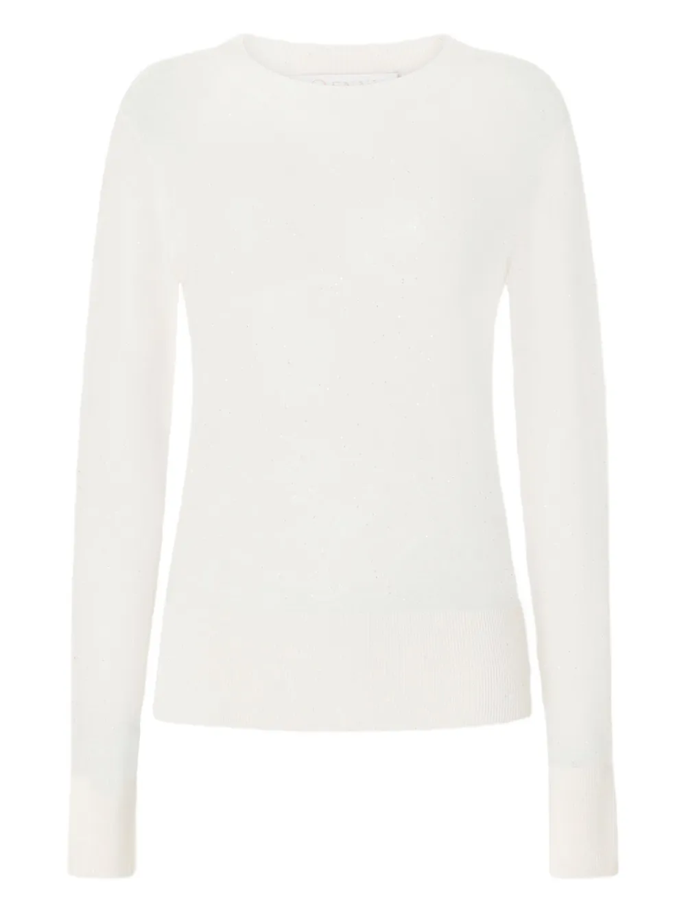 long-sleeve round-neck top