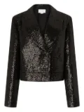 Genny sequinned blazer - Black