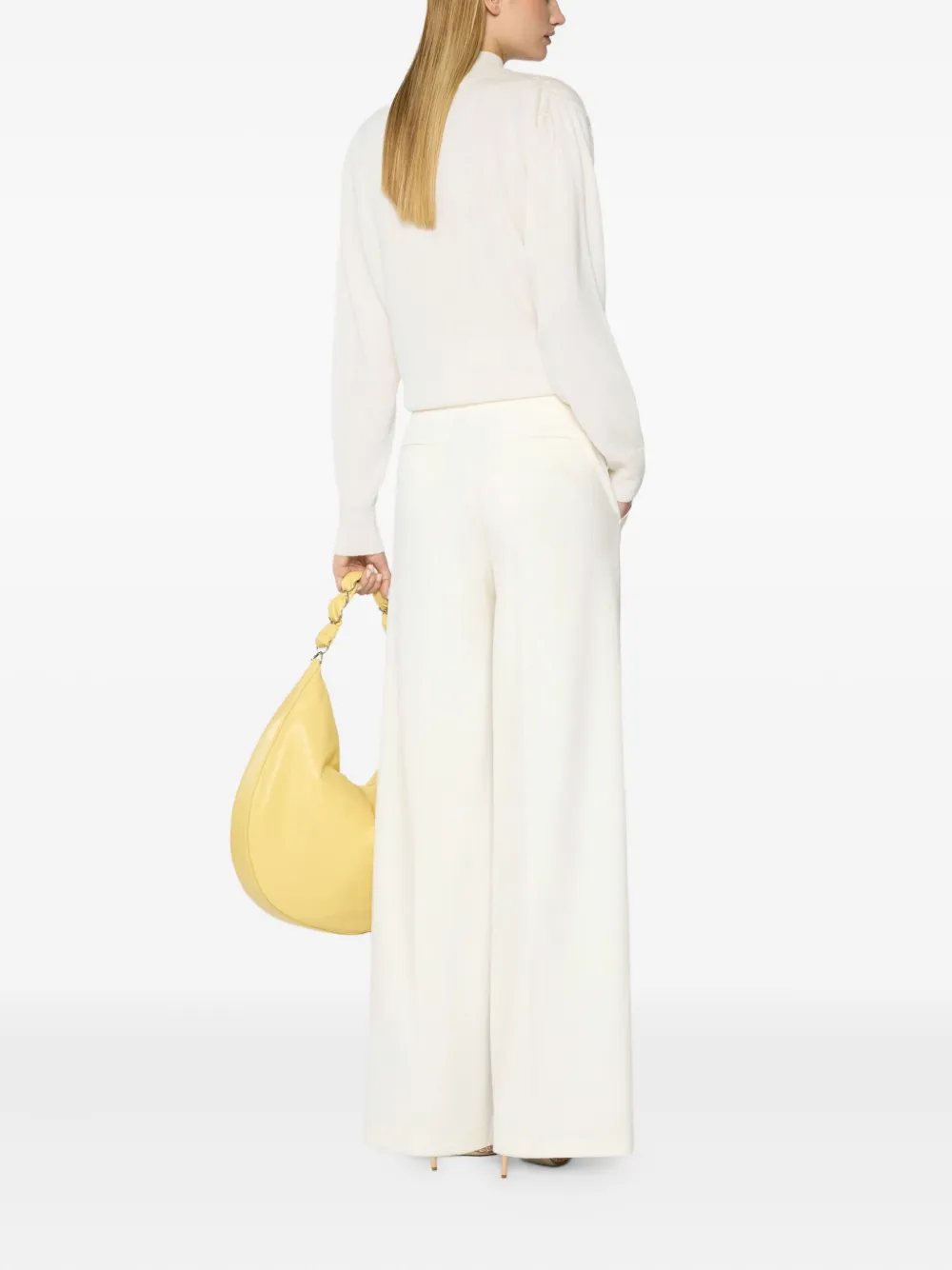 Genny Broek met gekruist detail Wit