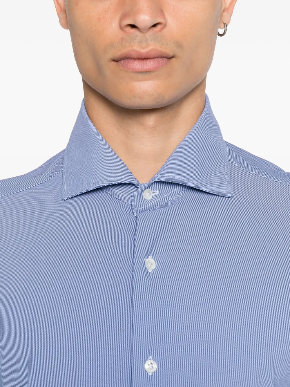 Barba Overhemd met lange mouwen Blauw