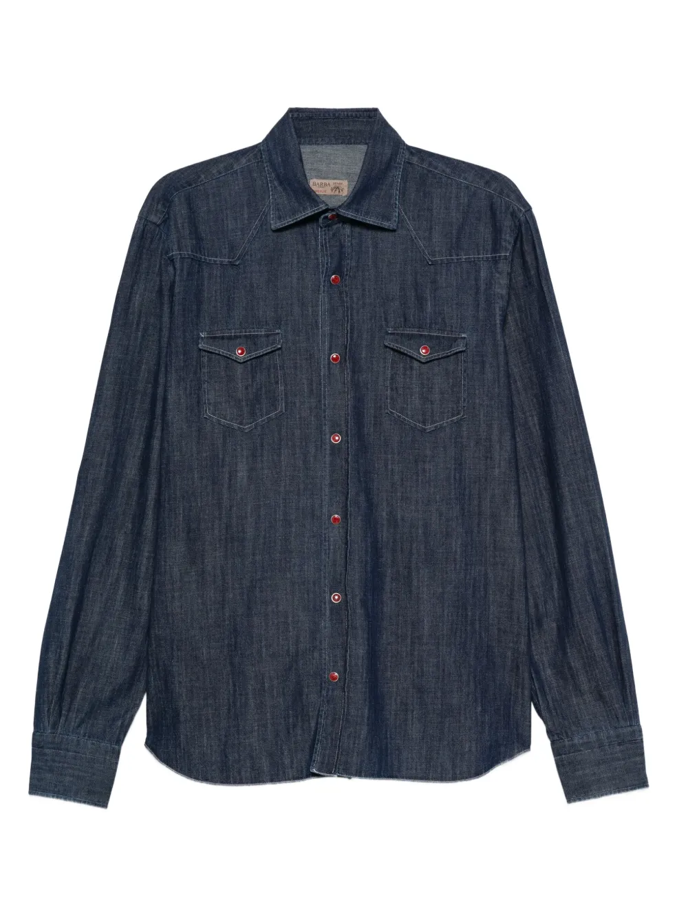 Barba Denim overhemd Blauw