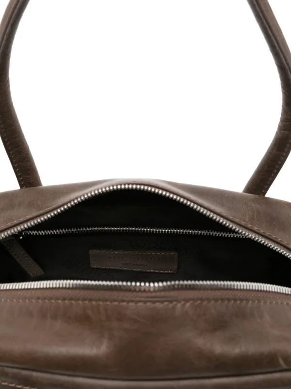 トートバッグ Marge Sherwood top-handle leather tote bag Marge Sherwood top-handle Leather Tote Bag | Brown | FARFETCH