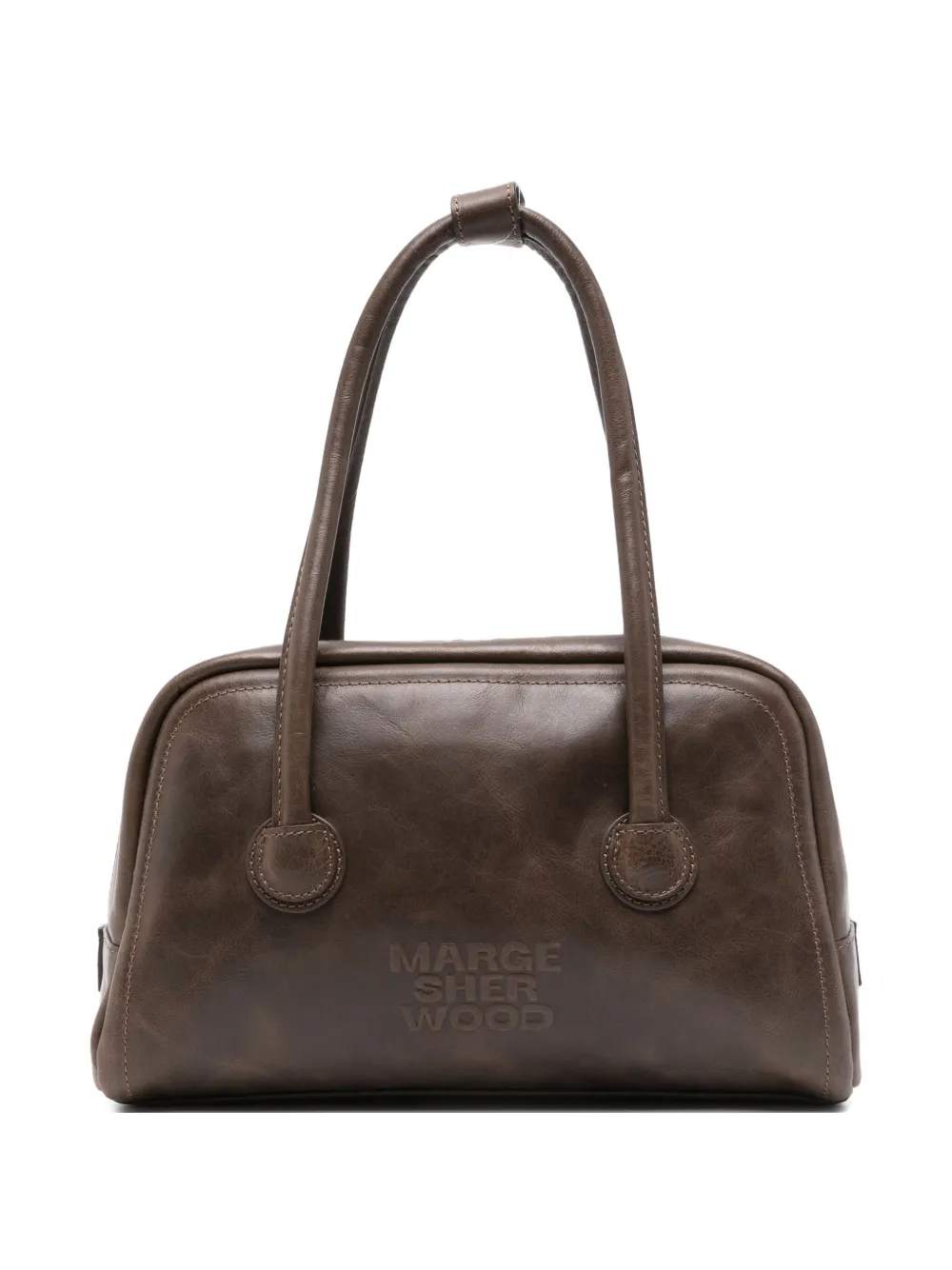 Margesherwood Top-handle Leather Tote Bag In Brown