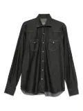 Barba cotton pocketed shirt - Black