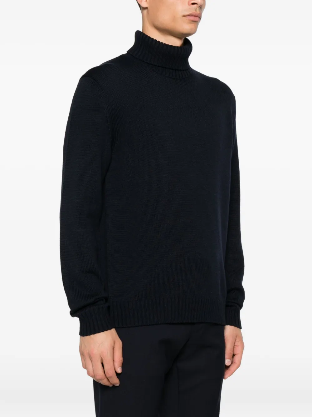 Zanone Wollen coltrui Blauw