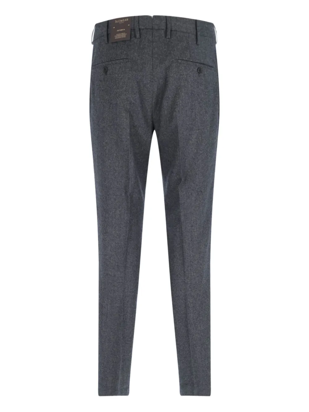 Incotex Geplooide chino van scheerwol Grijs
