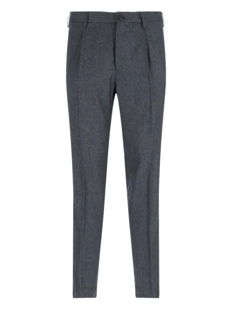 Incotex pleated virgin-wool trousers