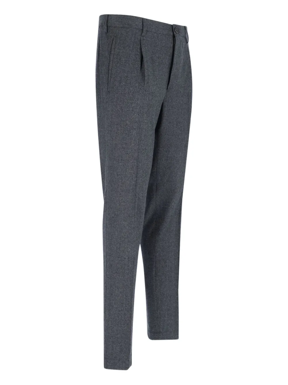 Incotex Geplooide chino van scheerwol Grijs