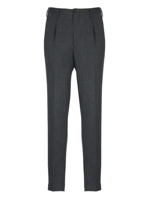 Incotex pleated virgin-wool trousers