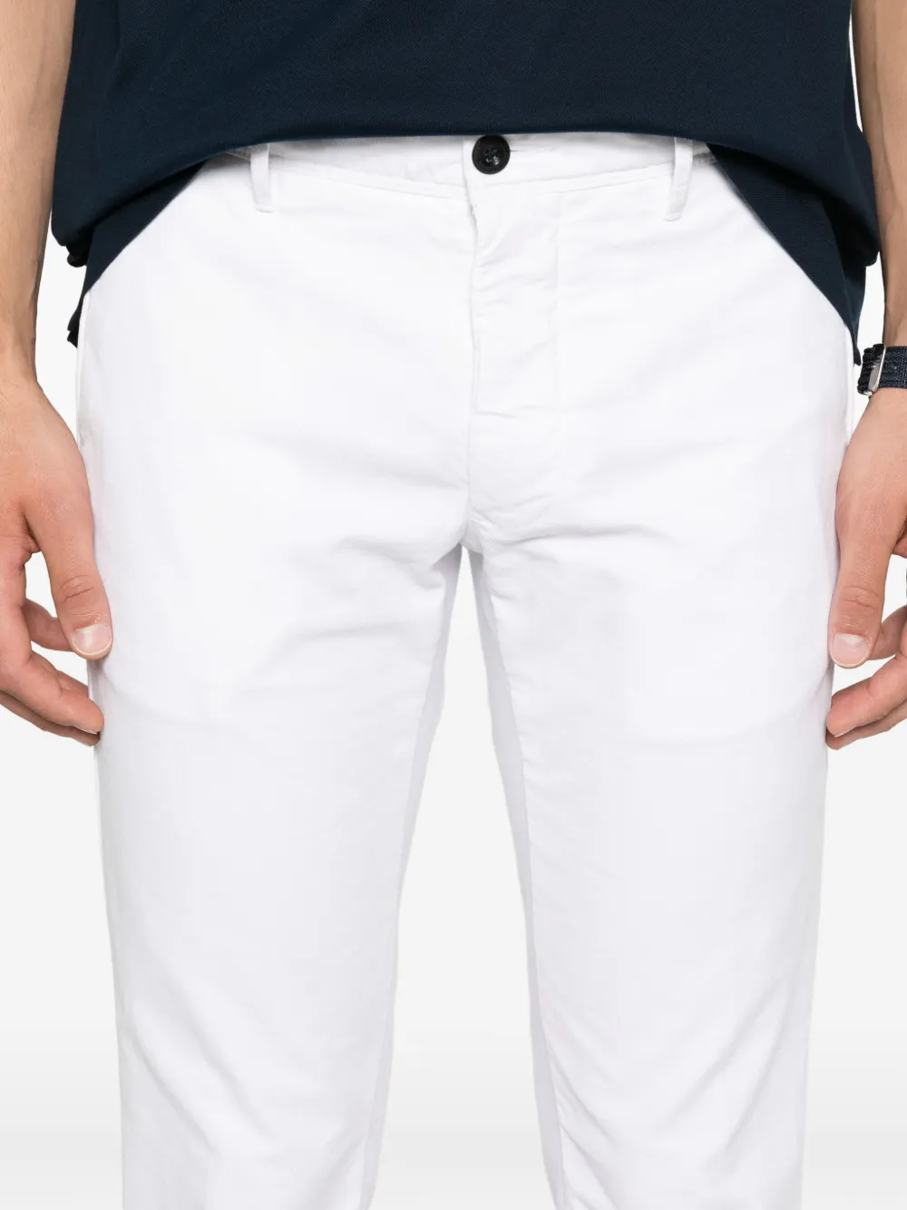 Incotex Straight broek Wit