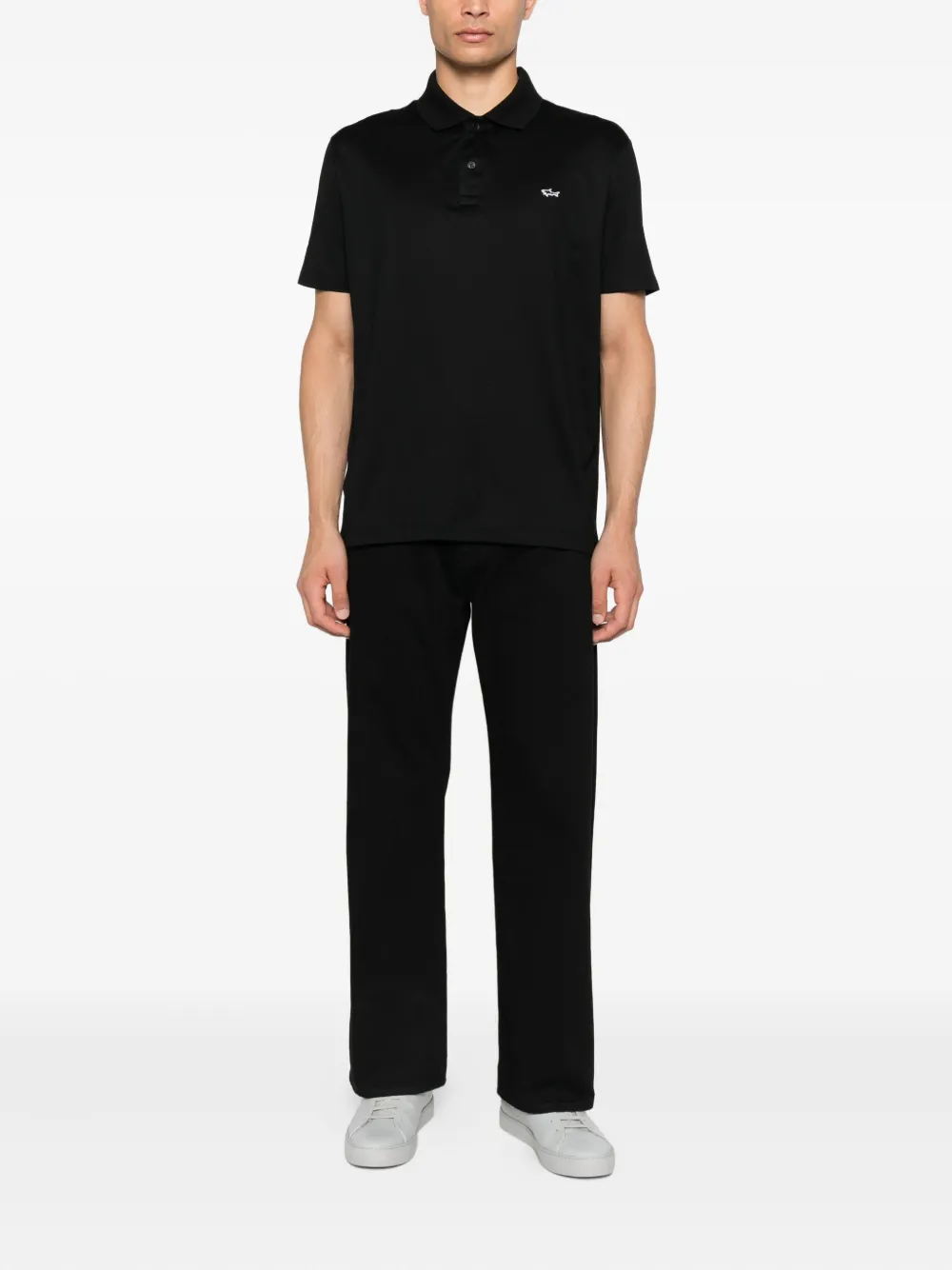 Paul & Shark Poloshirt met logo Zwart
