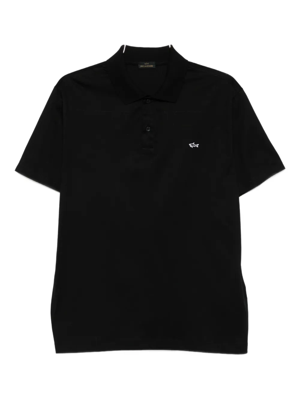 Paul & Shark Logo Polo Shirt In Black