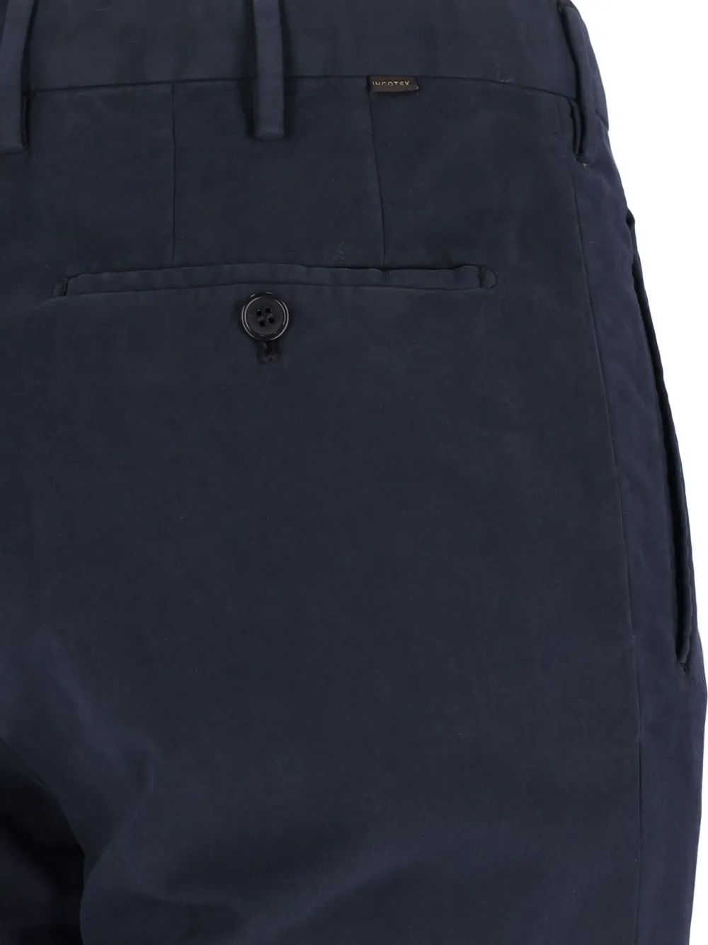 Incotex Broek met geplooide voorkant Blauw