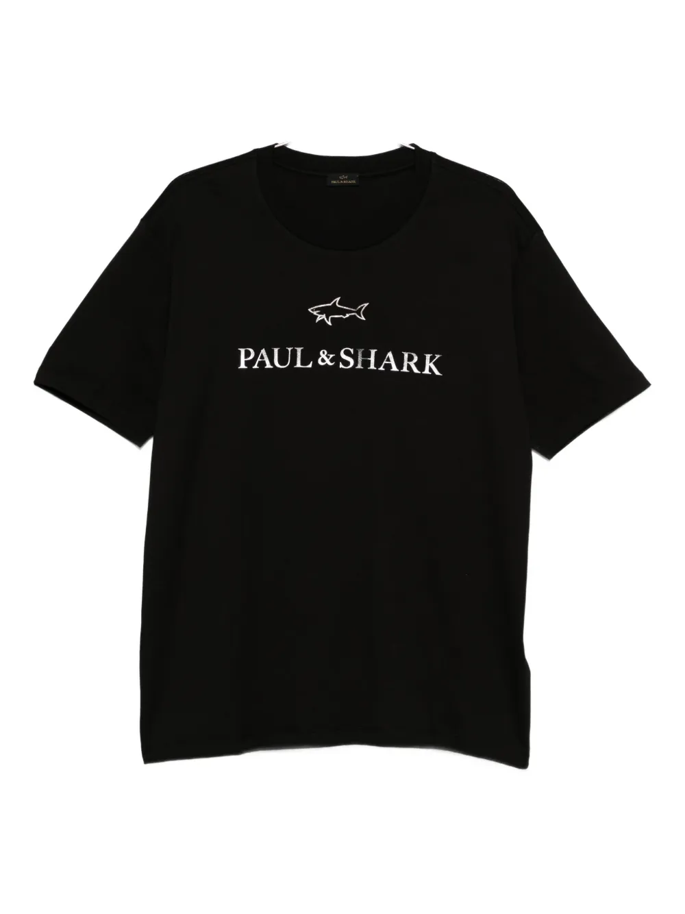 Paul & Shark Logo-detailed Cotton T-shirt In Black