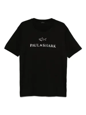 Paul & Shark logo-detail T-shirt | Black | FARFETCH