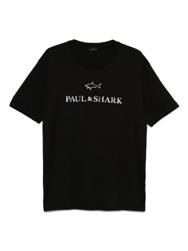 Paul & Shark ロゴ Tシャツ | ブラック | FARFETCH JP