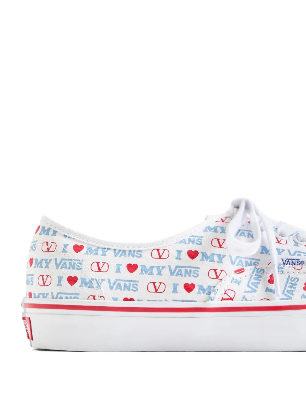 Valentino Garavani x Vans Love low-top sneakers met print Wit