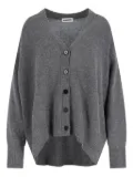 Jil Sander V-neck buttoned cardigan - Grey