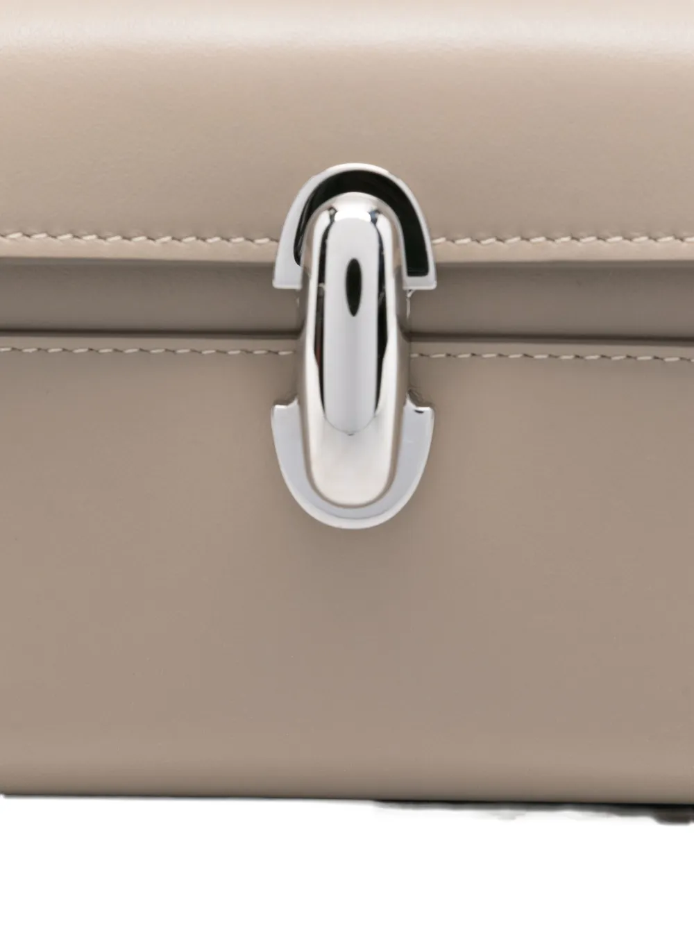 Savette Symmetry Top-handle Clutch In Brown