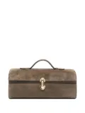 Savette Symmetry top-handle clutch bag - Brown