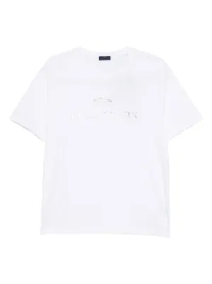 Tシャツ・カットソー PAUL  SHARK Men T Shirts C0P1240 10E WHITE Paul & Shark Shark Motif T-shirt | White | FARFETCH