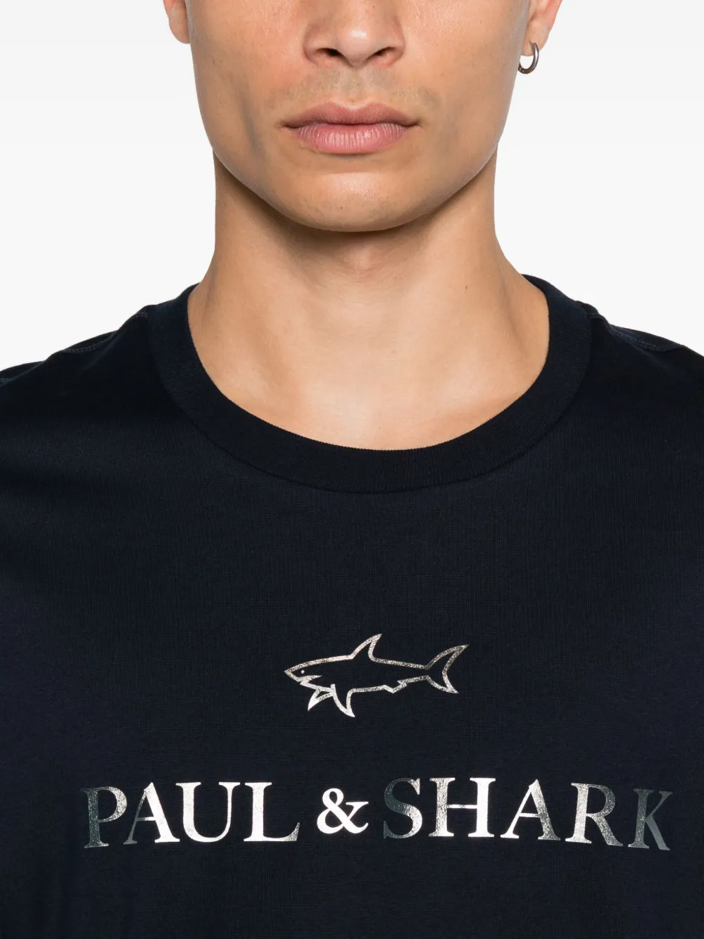 Paul & Shark T-shirt met logoprint Blauw