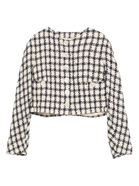 Valentino Garavani Pre-Owned 1980s gingham wool-blend jacket