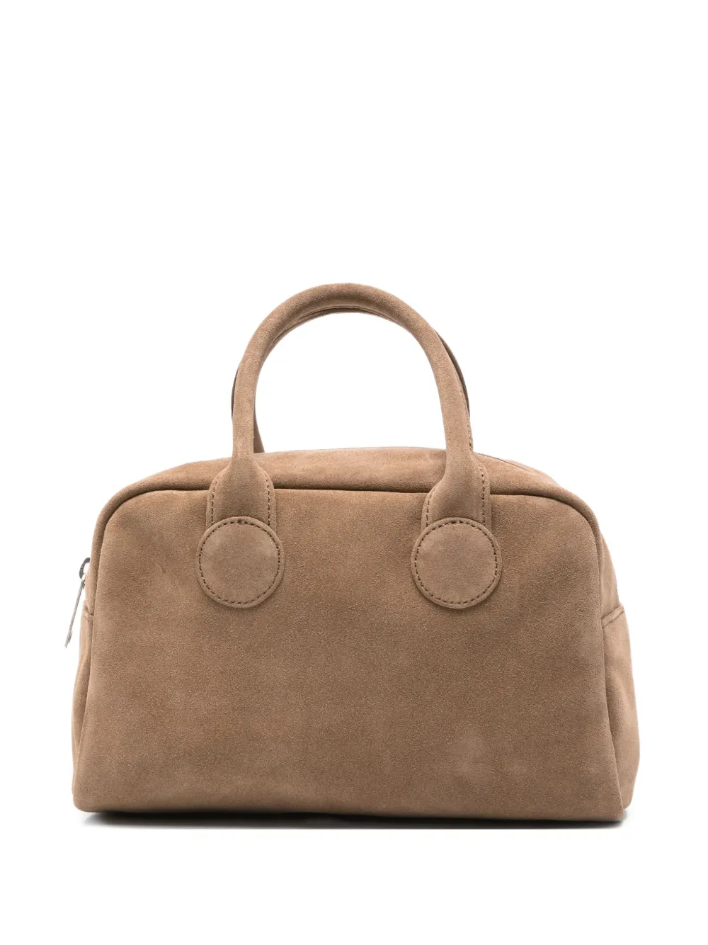 calf-suede top-handle tote bag