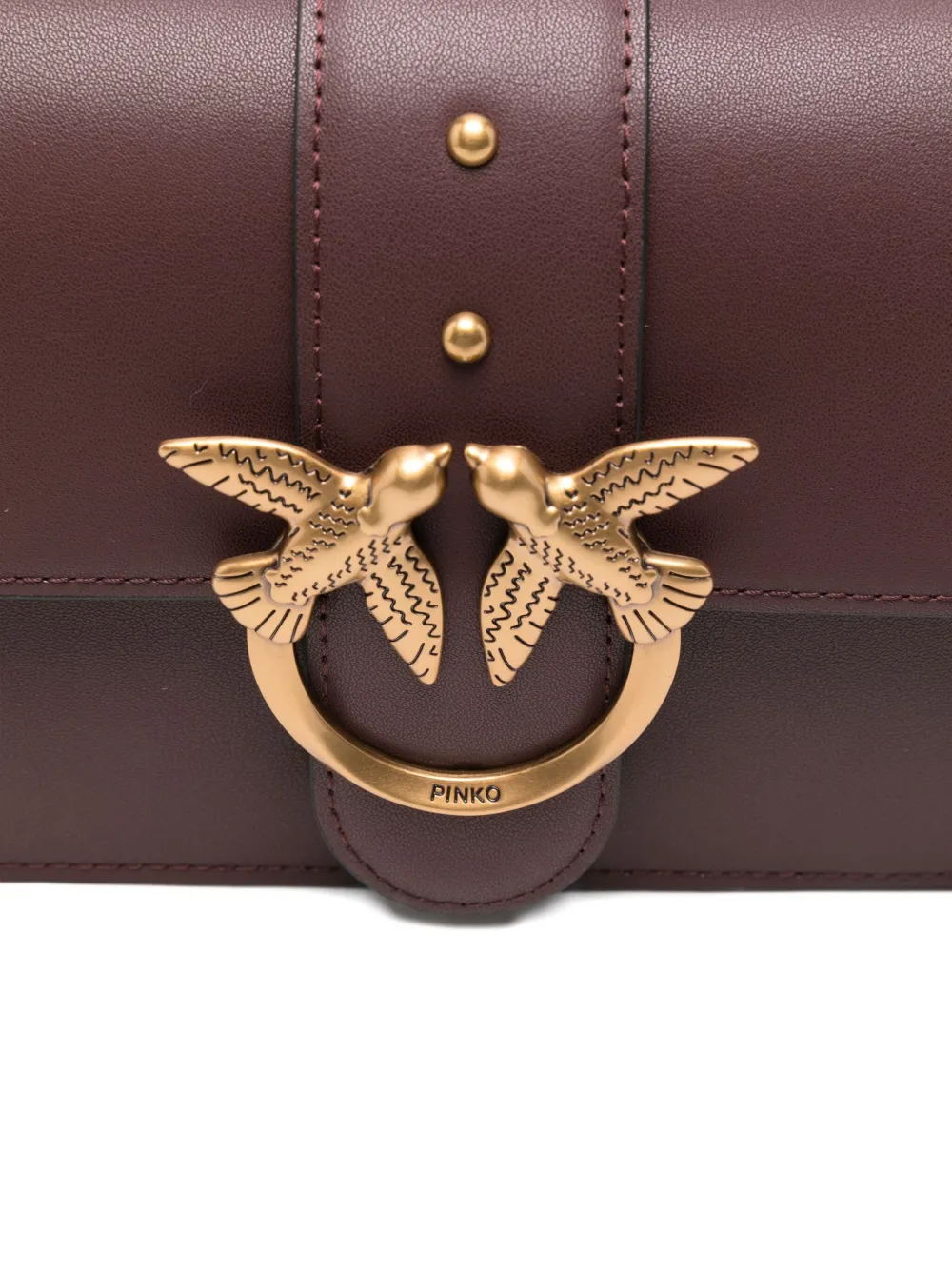 PINKO Love Birds schoudertas Bruin