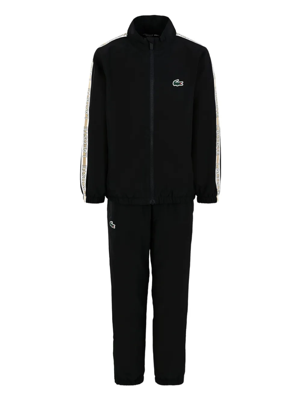 Lacoste Kids logo-detail tracksuit Zwart