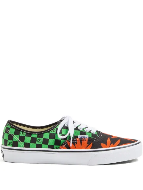 Valentino Garavani x Vans VLogo Checkerboard and Tropical Leaves-print low-top sneakers