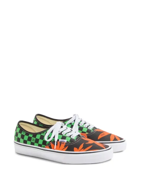Valentino Garavani x Vans VLogo Checkerboard and Tropical Leaves-print sneakers