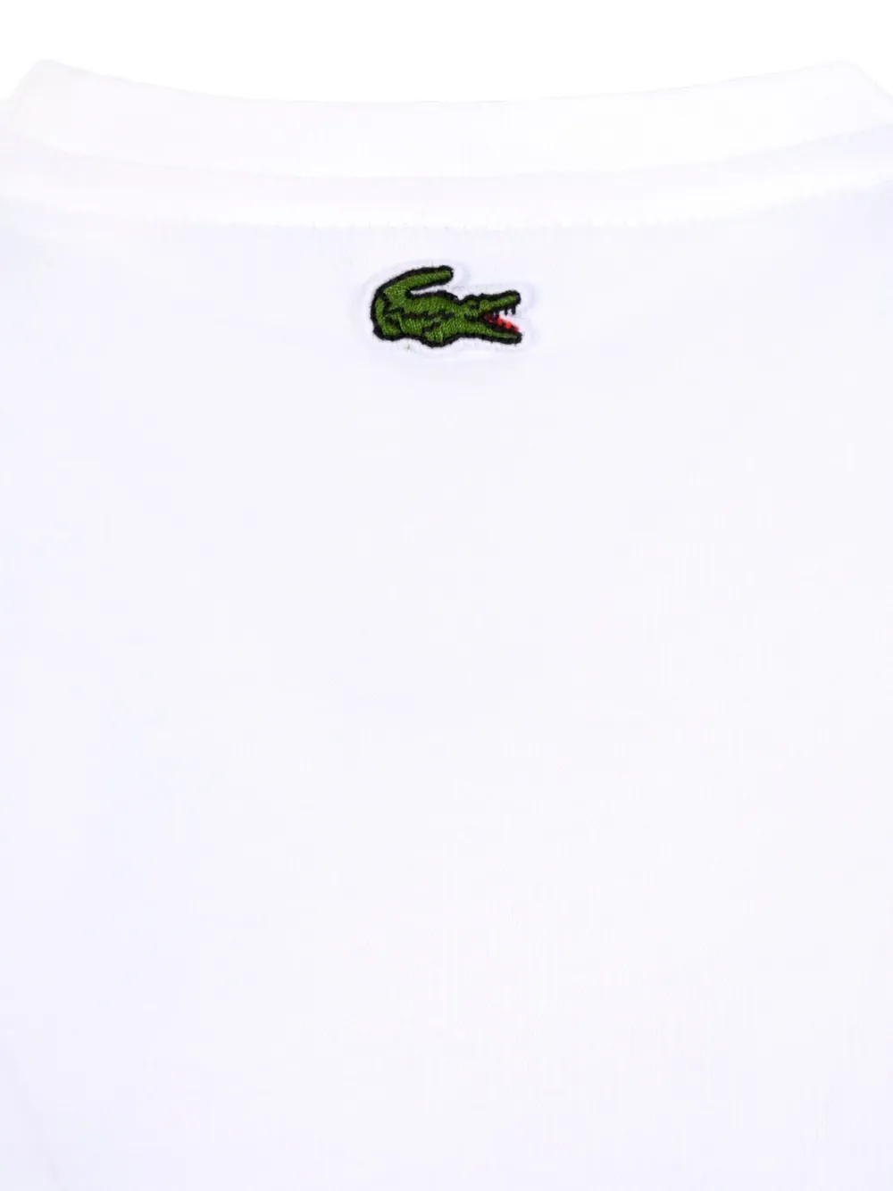 Lacoste Kids Katoenen T-shirt met logo Wit