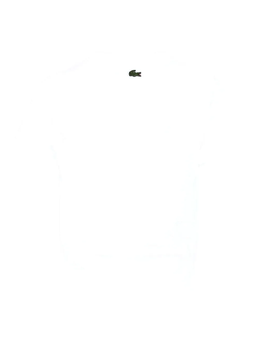 Lacoste Kids Katoenen T-shirt met logo Wit