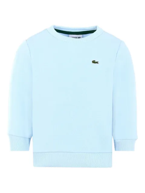 Lacoste Kids logo-patch crew-neck sweatshirt