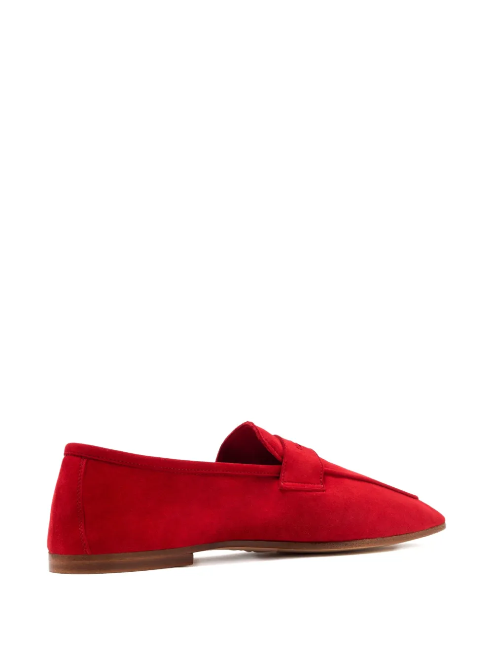 Sophique Milano penny-strap suede loafers - Rood