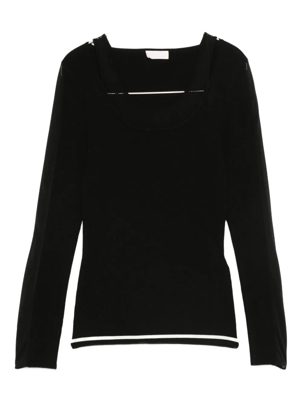 Liu •jo Cut-out Top In Black