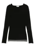 LIU JO cut-out top - Black