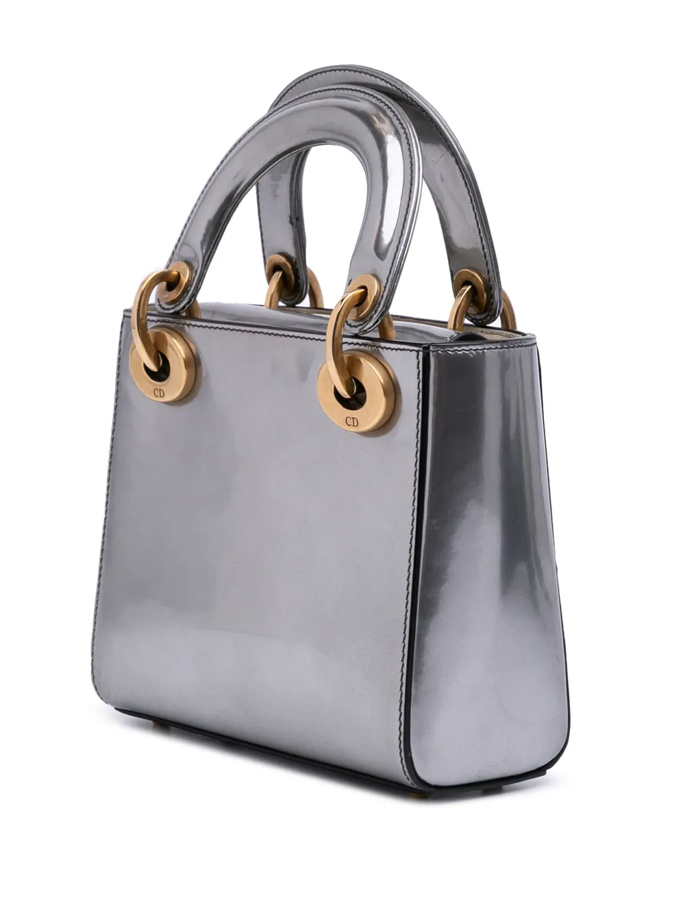 Christian Dior Pre-Owned 2018 ミニ メタリック グレーズカーフ