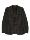 Tagliatore checked blazer - Brown