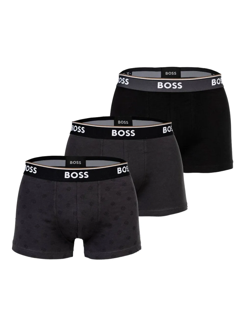 BOSS logo-waistband boxers (pack of three) | Grey | Image 1