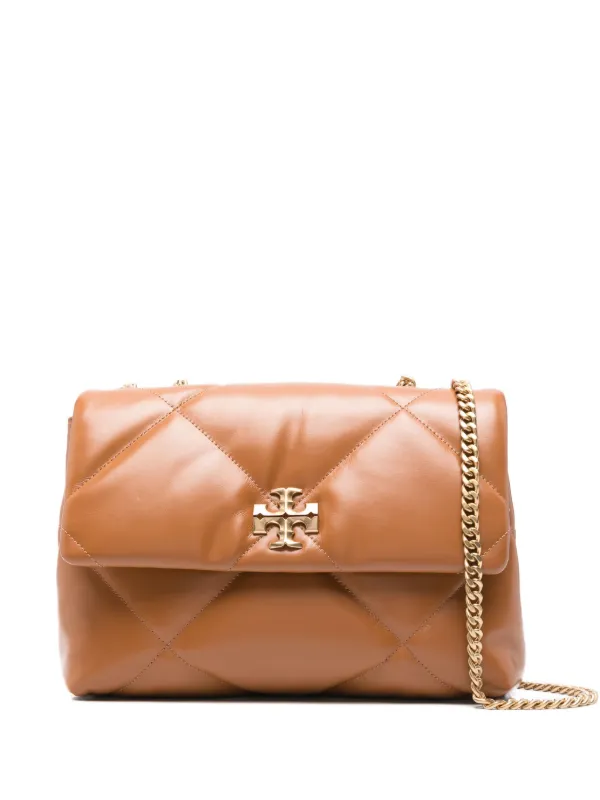 Tory Burch Kira キルティングレザー ショルダーバッグ | ブラウン