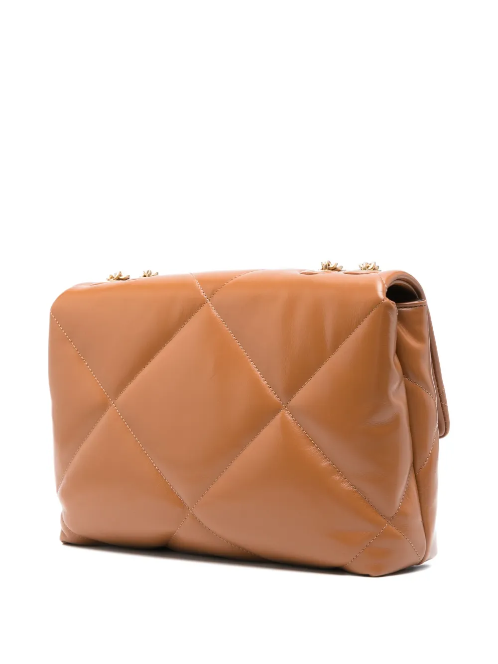 Tory Burch Kira Diamond-quilted Leather Shoulder Bag In Brown