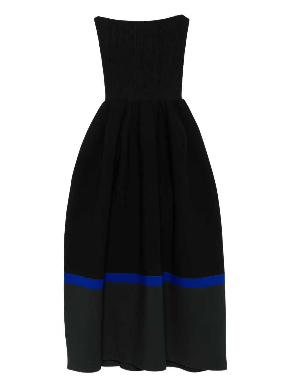 ribbed panelled dress