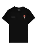 Pangaia Kids mushroom-print T-shirt - Black