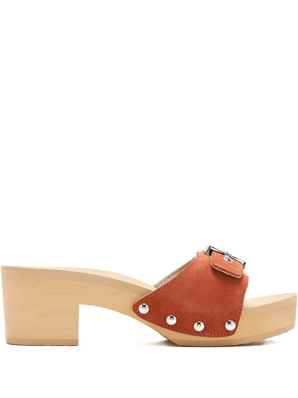 Scholl 40mm Pescura Ibiza buckle-fastening studded sandals Orange